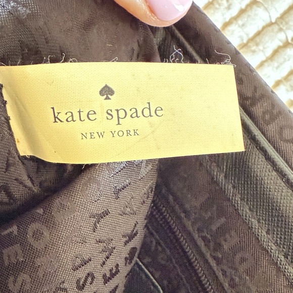 kate spade structured black shoulder bag / gold chain - Picture 8 of 14